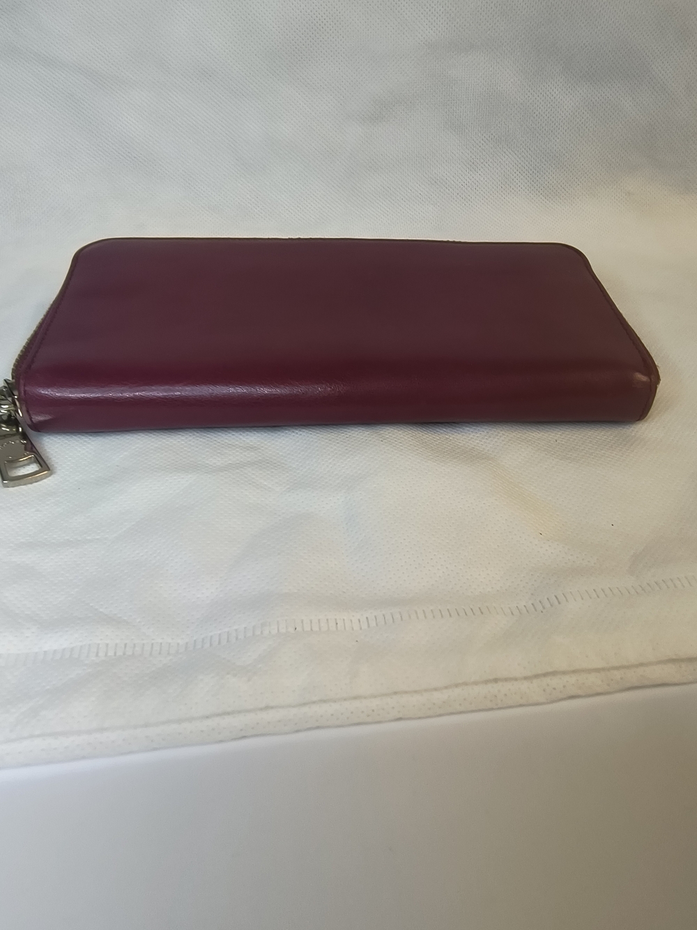 COACH Plum Zip-Around Leather Wallet - Picture 9 of 10